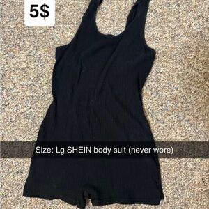 SHEIN Classic Black Bodysuit